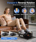 Medilax Black Portable Under Desk Elliptical Machine with Wireless Remote. 12 Manual & 3 Automatic Speeds. Pedal Ellipse Leg Exerciser. Leg Exerciser While Sitting for Seniors Adults Home Office