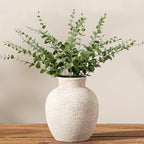 Ceramic Flower Vase Home Decor - Small Farmhouse Table Vases Rustic Vintage Living Room Kitchen Bedroom Decorations for House Book Shelf Office Coffee Desk Dining Fireplace (6" Rustic)