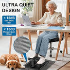 VIVURN-018 Under Desk Elliptical 12 Speed 5 Modes Mini Motorized Leg Exerciser While Sitting for Seniors As Seen on TV with Non-Slip Mat Quiet & Portable Electric Pedal Exerciser for Home and Office