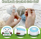 Golf Gifts for Men - Funny Crochet Golf Ball Accessories, Positive Gifts for Golfers Husband Dad Friends, Emotional Comfort Golf Gift Birthday