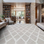 Modern Indoor Rug Diamond 6x9 Area Rugs for Living Room Luxury Kitchen Bedroom Durable Soft Geometric Durable Low and High Pile Stain Resistant Non Shedding Area Carpet 6x9