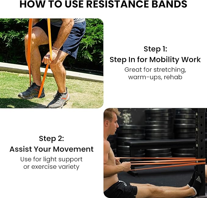 Functional Fitness Pull Up Bands Resistance Bands | Exercise Bands for Working Out | Long Stretch Bands for Exercise, Training Bands, Resistance Bands for Stretching