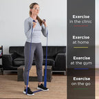 THERABAND Professional Latex Resistance Bands, Individual 6 Ft Elastic Band for Upper & Lower Body Exercise, Physical Therapy, Pilates, Home Workouts, 6 Foot, Blue, Extra Heavy, Level 5