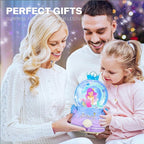 BREIS Snow Globe,3.15 Inch Mermaid Music Snow Globes with Automatic Snowflake LED Lights,Unique Birthday Christmas Valentine's Day Gift for Girls Kids Adults Home Decorations