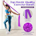 5 Pcs Resistance Bands for Working Out, Latex Free, Physical Therapy Bands, Exercise Bands Set for Stretching, Suitable for Rehab, Yoga,Pilates, Home Gym