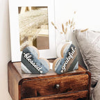 Jetec 2 Pcs Rustic Decorations for Living Room Home Shelf Mantel Entryway Table, Farmhouse Knick Knacks Christian Table Centerpiece Wooden Heart Decor for Dining Room Housewarming Gift(Grateful Style)