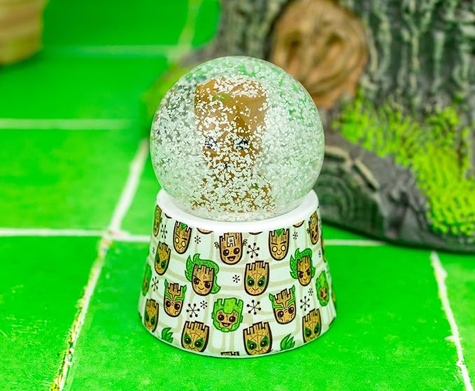 Marvel Studios Guardians of The Galaxy Groot 3-Inch Mini Light-Up Snow Globe