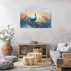 Abstract Peacock Wall Art Colorful Peacock Pictures Wall Decor Abstract Bird Canvas Poster Watercolor Animal Prints Painting Vintage Framed Artwork for Living Room Bedroom Home Decorations 20x40