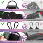 Ankle Resistance Bands with Cuffs, Ankle Bands for Working Out, Kickbacks Hip, Leg Glute Exercise Equipment with Training Poster, Resistance Workout Equipment for Women
