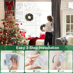 Antimbee 4 Pack Wreath Hangers for Front Door, Extra Large Suction Cup Hooks, Heavy Duty 1.9" Hooks for Easter Garland, No Tools, No Damage Wreath Holder for Glass Windows Shower, Hold Up to 18 Lbs