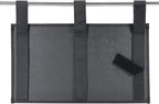 Zafit Hanging Bedside Caddy, Bedside Storage Organizer for Magazine, Phone, Remote control (5 Pockets-Black)