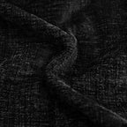 CaliTime Throw Pillow Covers Decorative 24 X 24 Inches Pack of 2 Cozy Chenille Cushion Cases for Couch Sofa Bed Living Room Home Black