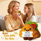 MY-ALVVAYS Mom Positive Crochet Birthday Gifts Sandwich from Daughter Son, I Love You Mom Handmade Cheer Up Mommy Gift for Mother, Mama Appreciation Thanksgiving Present for Women
