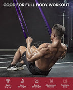 HAPBEAR Pull Up Assistance Bands - Pull Up Bands - Resistance Bands - Exercise Bands Resistance Bands Set of 5 - Workout Bands for Working Out, Stretching, Muscle Training