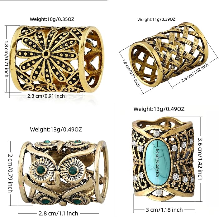 SYWDUDUCLT Scarf Ring for Women's Shawl, Silk Neckerchief, Tshirt, Gold/Sivler, S/M/L, 2 Pcs