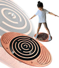 Wooden Balance Board Maze, Fun Fitness Tool for Kids and Adults, Wobble Balance Board, Natural Beech Wood Montessori Toy, Core Strength, Fitness, Training, Physical Therapy