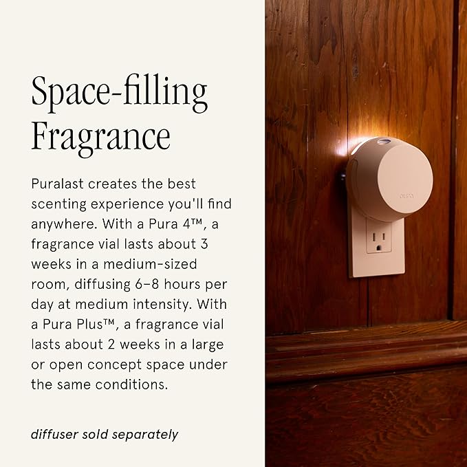 Pura x Studio McGee Home Scent Refill - Smart Air Diffuser - Long-Lasting Luxury Fragrance per Refill - Home Essential - Clean & Safe Diffuser Fragrance - 2 Pack, Santal Vanilla