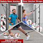 Resistance Band Set. Exercise Bands with Handles, Door Anchor and Ankle Strap. Home Gym, Supports Full-Body Workouts - with Training Guide and Fitness Video
