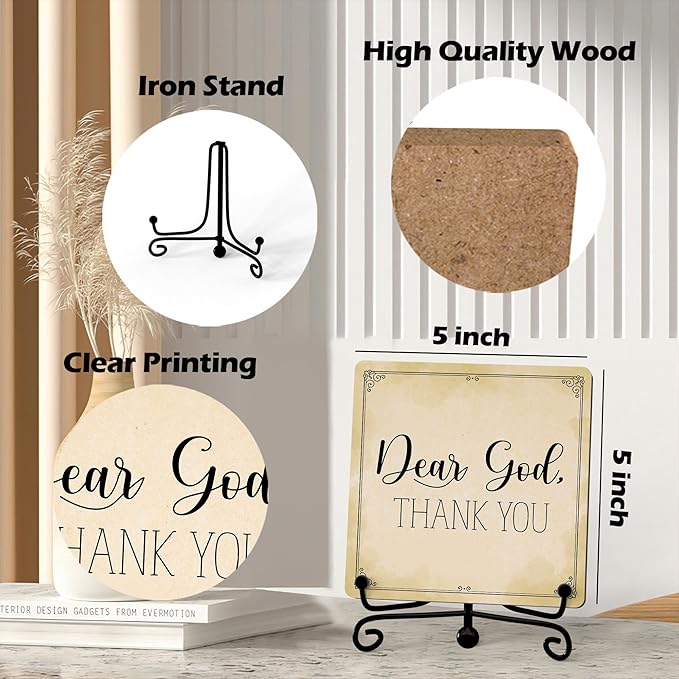 Home Decor, Farmhouse Shelf Decor For Living Room, Boho Aesthetic Table Decorations, Christian Gifts For Women Men, Entryway Tv Stand Fireplace Mantle Coffee Table Decoration (god-17)