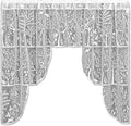 Heritage Lace Rabbit Hollow Pair Swag, 72" by 39", White