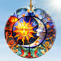 Jocidea Sun and Moon Christmas Ornaments - Bumblebee Ornaments for Tree, Holiday Keepsake Gift Exchange