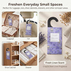 ROSE COTTAGE Large 12 Packs Fresh Linen Hanging Closet Deodorizer Air Freshener Long Lasting Scented Sachets Smell Goods for House