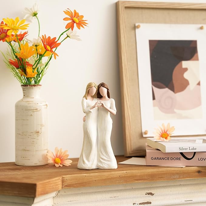 Storieme Sister Figurines - Best Friends Gifts for Women, Bestie Friendship Christmas & Birthday Gift