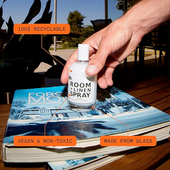 DedCool Room + Linen Spray in Xtra Milk | Natural Fabric & Linen Spray | Non-Toxic, Essential Oil Infused | Freshens Home, Bedding, Couch, Closet & Bath | 3 fl oz