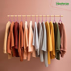 NEATERIZE Clothes Hangers Plastic 100 Pack for Adults - Plastic Hangers, The Perfect Coat Hanger and Space Saving Clothes Hangers for Closet - Pink Hangers