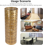 Umbrella Holder for Entryway, Umbrella Holder Metal Umbrella Stand Indoor with Hollow Design for Home Entryway (Small)