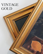 VIYYIEA Vintage Gold Framed Wall Art for Living Room, Birds Canvas Prints Home Decor, Sketch Painting Picture, Bedroom Wall Decor Gifts for Friends or Family -【Hummingbird】-(16L x 12W)