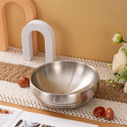 7.4 Inch Large Decorative Bowl for Entryway Table, Key Holder, Home Decor, Catch All (Silver)