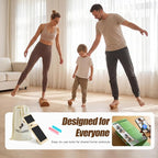 Balance Board Set for Foot & Ankle Strength – Cork Slack Board and Ankle Strengthener with Round & Pointed Bars, Progressive Balance Training System for Rehab, Fall Prevention & Athletic Performance