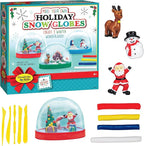 Creativity for Kids Make Your Own Holiday Snow Globes Kit | Sculpt, Decorate & Shake 3 Festive Winter Scenes | DIY Christmas Crafts for Kids to Build Creativity & Fine Motor Skills (Ages 6+)