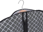 Univivi Suit Bags for Closet Storage and Travel, 40 Inch Hanging Garment Bags for Men Suit Cover with Clear Window and ID Card Holder for Suit Jacket, Shirt and Coat, 10 Pack, Black