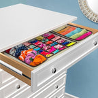 Sorbus® Set of 4 Foldable Drawer Dividers, Storage Boxes, Closet Organizers, Under Bed Organizer (Black)