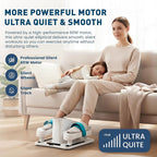Under Desk Elliptical Machine – Electric Seated Pedal Exerciser for Seniors & Adults, Quiet Ellipse Leg Exerciser with 12-Speed Corded Electric Control, Remote, LCD Foot Pedals for Home Office Workout