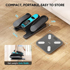Dripex Under Desk Elliptical Machine, Electric Elliptical Leg Exerciser for Seniors, Quiet Portable Elliptical Exercise Machine, Seated Pedal Exerciser with 12 Level Speeds, Remote Control