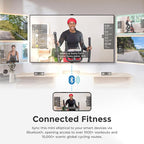 Sunny Health & Fitness Under Desk Elliptical Machine, Portable Sitting or Stand Peddler Exerciser for Seniors Home Office, SunnyFit App Access via Bluetooth with Optional Handlebar or Resistance Band