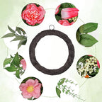 Vlorart 24 Inch Spring Summer Wreath Peony Wreath for Front Door with Pink Tulip, Eucalyptus Leaves, White Berries for Indoor Outdoor Wall Festival Home Farmhouse Wedding Decor