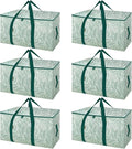 BALEINE 6-Pack Oversized Moving Bags with Reinforced Handles, Heavy-Duty Storage Tote for Clothes, Moving Supplies (Antique Folidage, 6-Pack)