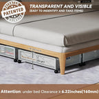 PHINOX Under Bed Storage, Under the Bed Storage Containers with Wheels, Under Bed Shoe Storage Organizer Drawer for Bedroom Clothes Shoes Blankets -2Pack