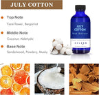 Xcleen July Cotton Reed Diffuser Set, 3.7 Oz Aromatherapy Scented Oil Diffuser Sticks, Great Room Air Fresheners, Best Housewarming Gift idea - Giving, Home & Office Decor