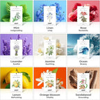 MYARO 12 Pack Jasmine Scented Sachets for Drawer, Closet & Small Spaces Air Freshener Bags, Odor Eliminator for Car, Shoes, Bathroom Home Fragrance Gift Set