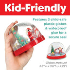 Creativity for Kids Make Your Own Holiday Snow Globes Kit | Sculpt, Decorate & Shake 3 Festive Winter Scenes | DIY Christmas Crafts for Kids to Build Creativity & Fine Motor Skills (Ages 6+)