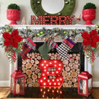 CITYES Christmas Swag Artificial Teardrop Swag Wreaths with Pinecones Red Berry Golden Ball Poinsettia Artificial Christmas Teardrop for Xmas Decor Front Door Outdoor Indoor Wall Mailbox