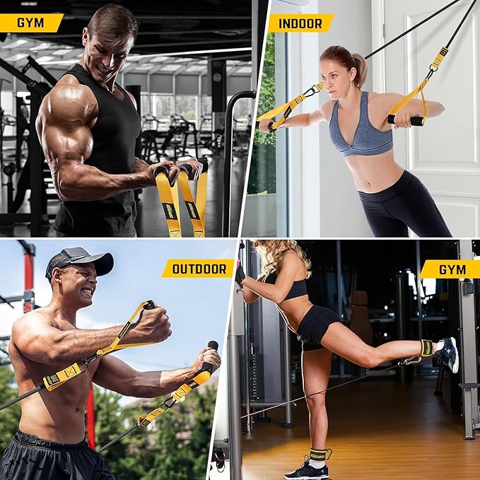 Heavy Resistance Bands for Working Out, 300lbs/360lbs Heavy Exercise Bands with Handles, Resistance Bands for Men, Weight Bands Set for Muscle Training, Strength, Yoga, Home Workout Equipment
