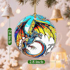 Dragon Christmas Ornament – Holiday & Christmas Decorations, Gifts for Dragon Lovers, Xmas Gift Ideas