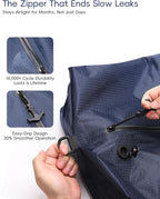 Travel Vacuum Bags with Wireless Pump, Reusable Vacuum Compression Bags for Suitcase, Space Saver for Luggage, Airtight & Waterproof, Perfect for Frequent Travelers & Business Trips (2-Pack)