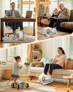 YOSUDA Under Desk Elliptical Electric, Elliptical Machine for Seniors,Fully Assembled Seated Pedal Exerciser with Remote Control with Free Footstraps & 10 Adjustable Speeds